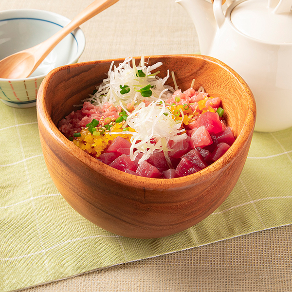 中落ちと漬けまぐろ二色ごはん