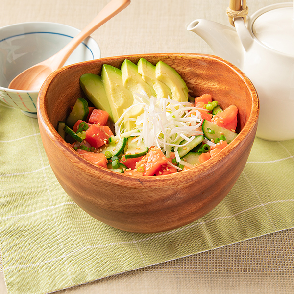 アボカドとサーモンごはん